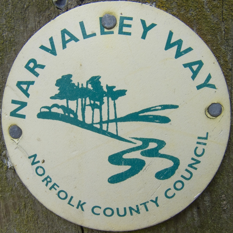 Nar Valley Way marker